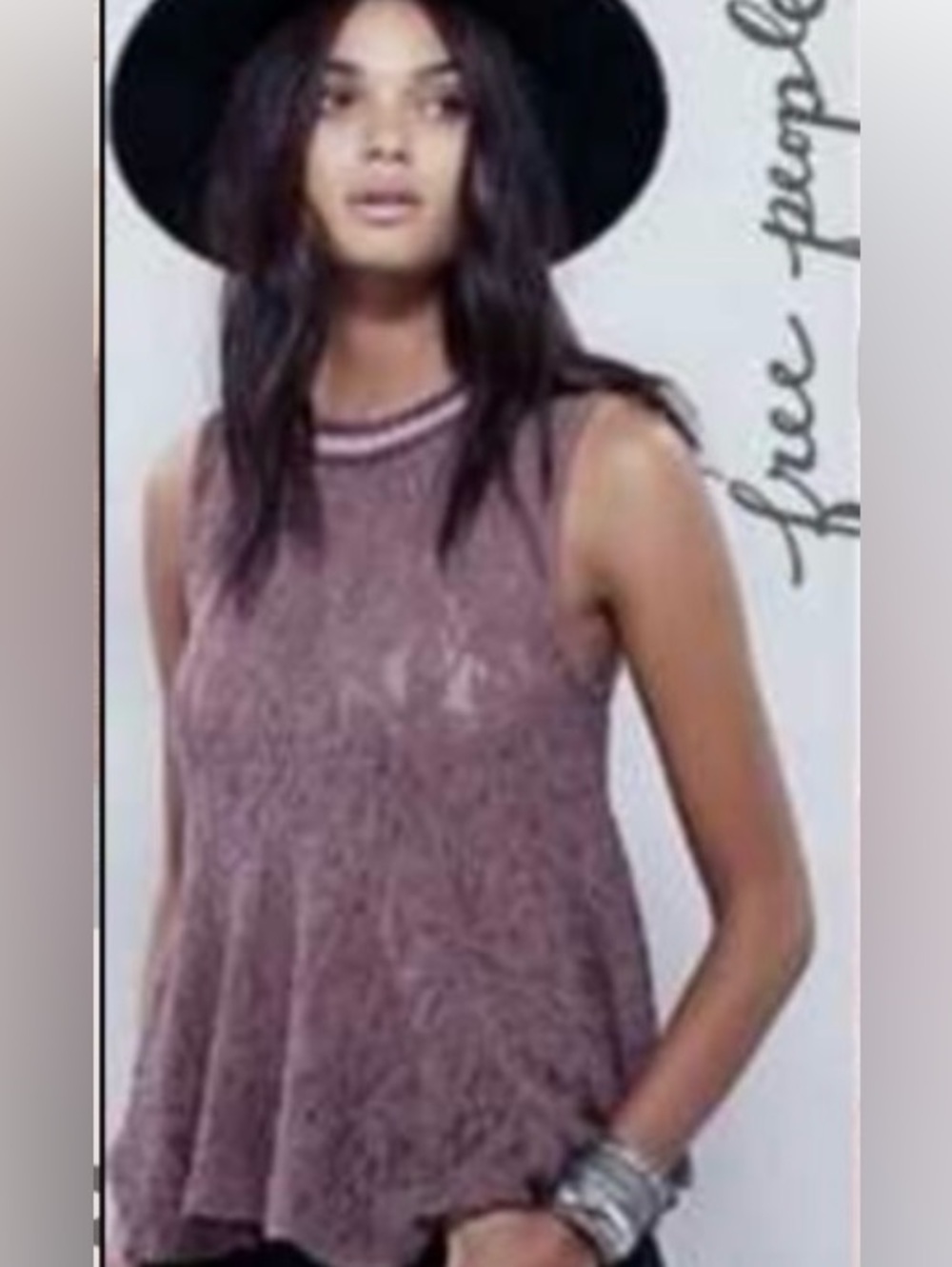Free People Maisie Lace Top NWOT